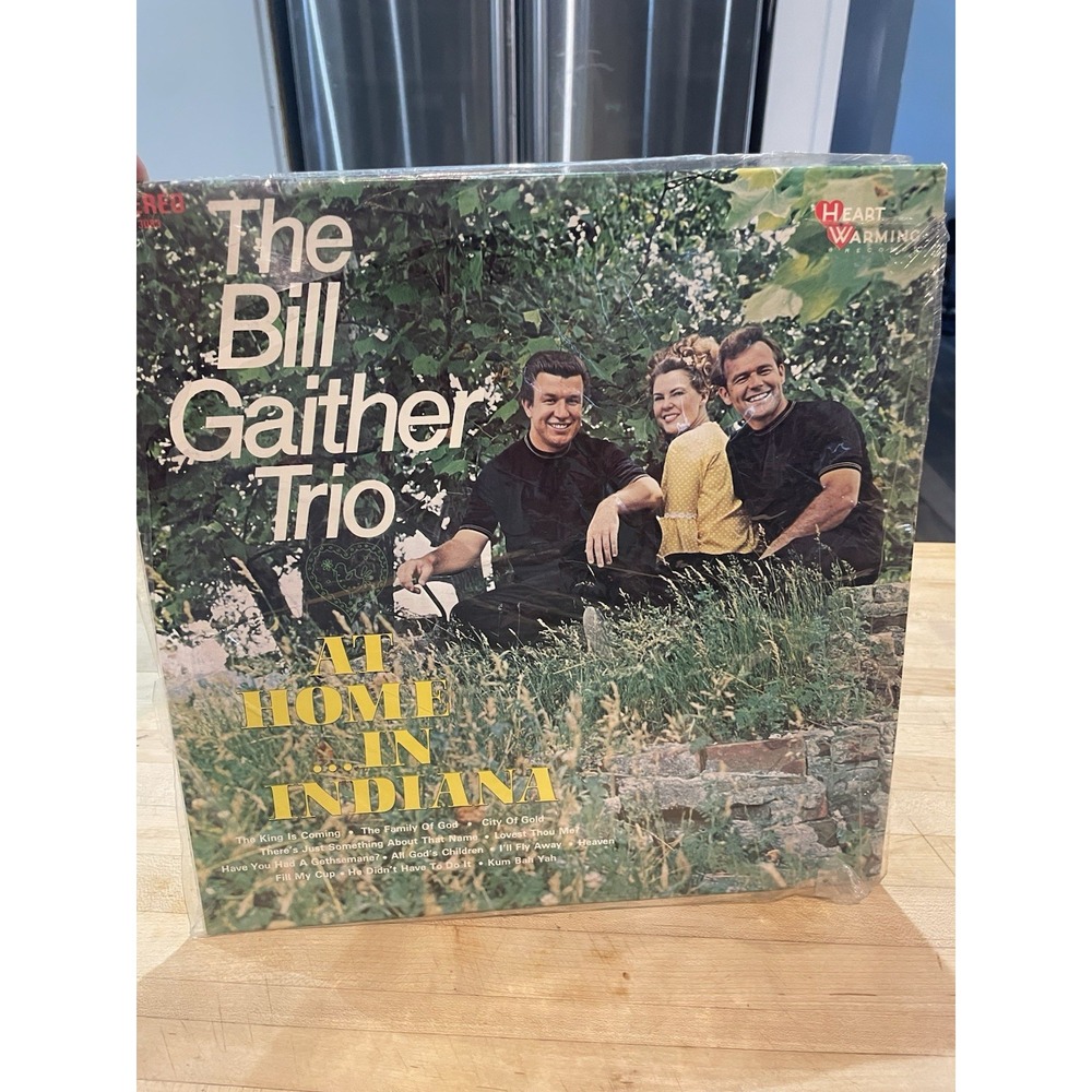 The Bill Gaither Trio At Home In Indiana with Danny Heart Warming Gospel LP